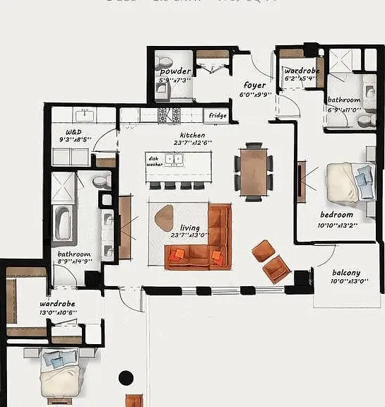 PH4 | 2 Bed 2.5 Bath 1,769 square feet PH4 | 2 Bed 2.5 Bath 1,769 square feet