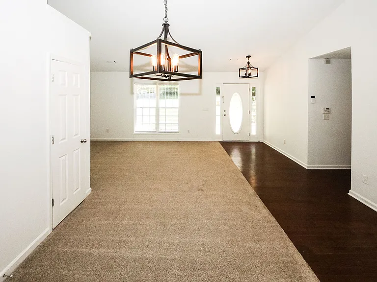 dining room + living room + front entryway