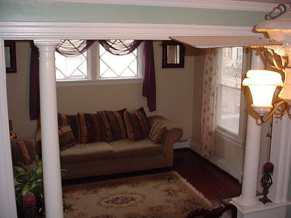Living Room with Columns