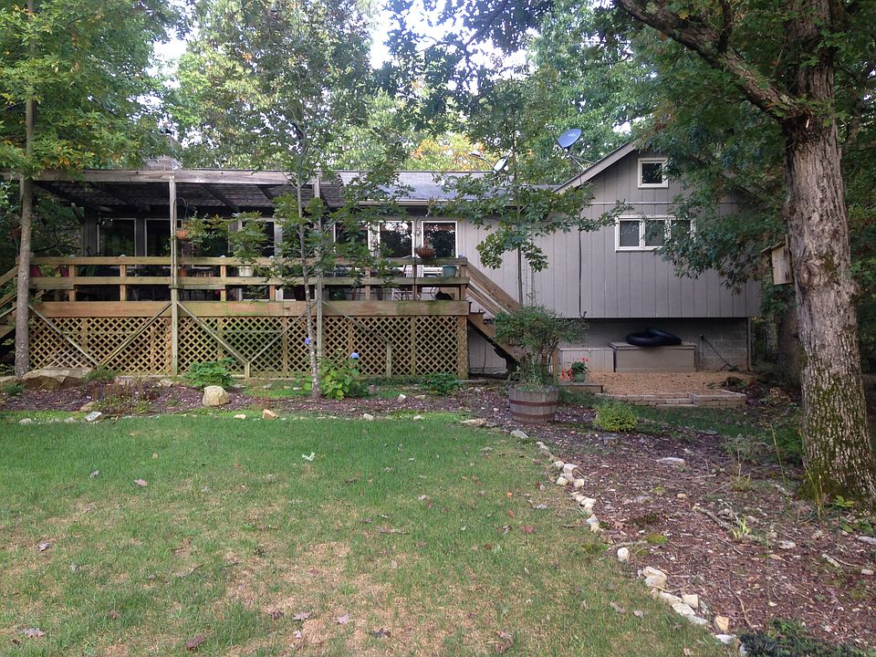 Lakeside view of house