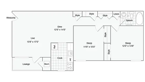 Floor plan Boston