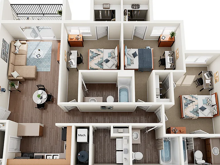 Madera-Apartments-Near-UTSA-C1-Floor-Plan