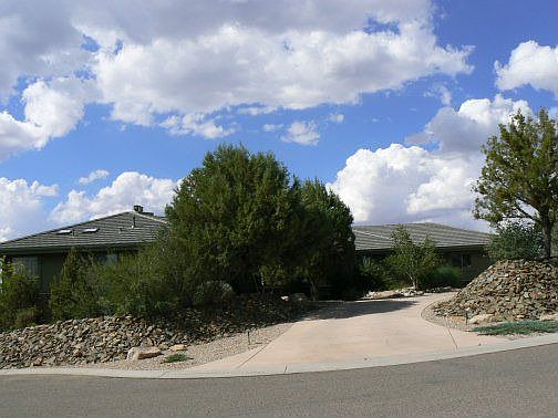 Southwest end of circular drive.