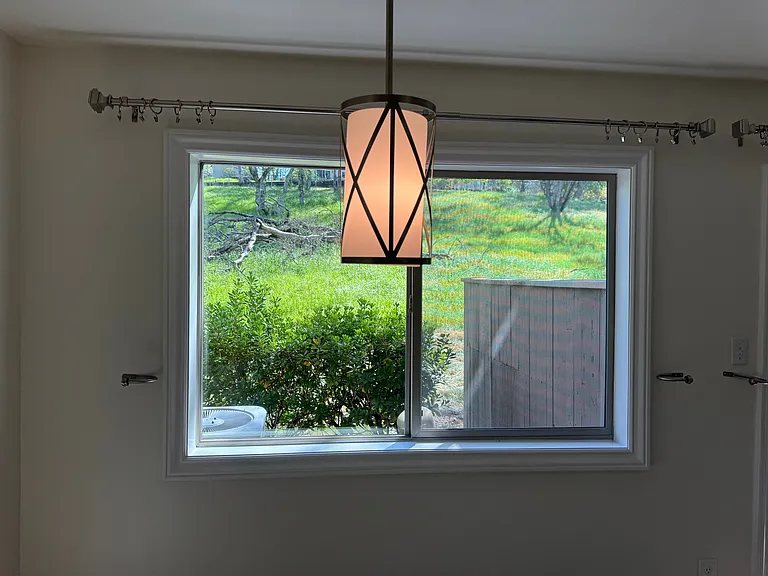 View from the kitchen and dining room!