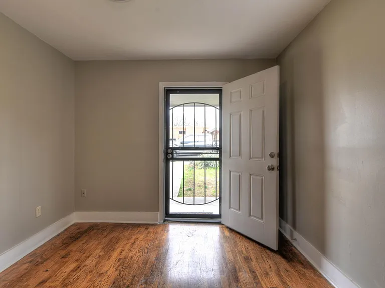 Storm doors over front and back doors