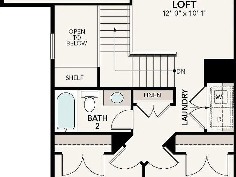 Ohana Homes JR02 - Floor Plan Second Floor
