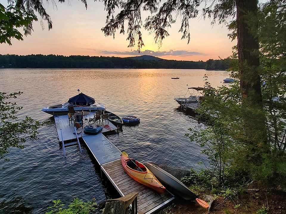 Dock at sunset