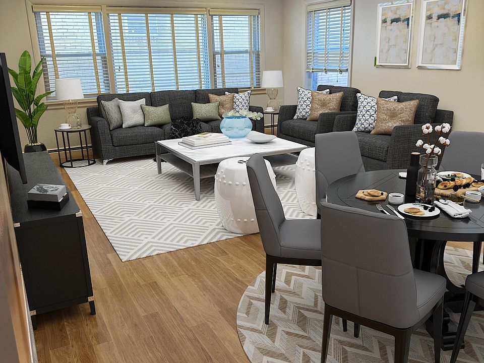 Open concept living/dining room