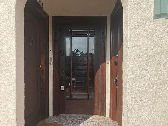 Entry door into building