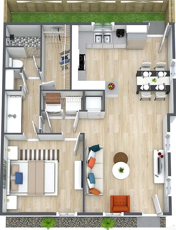 1 bed, 1.0 bath, 850 sqft, $850 — Photo 2