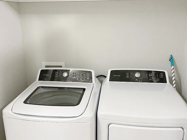 Washer and dryer are included!