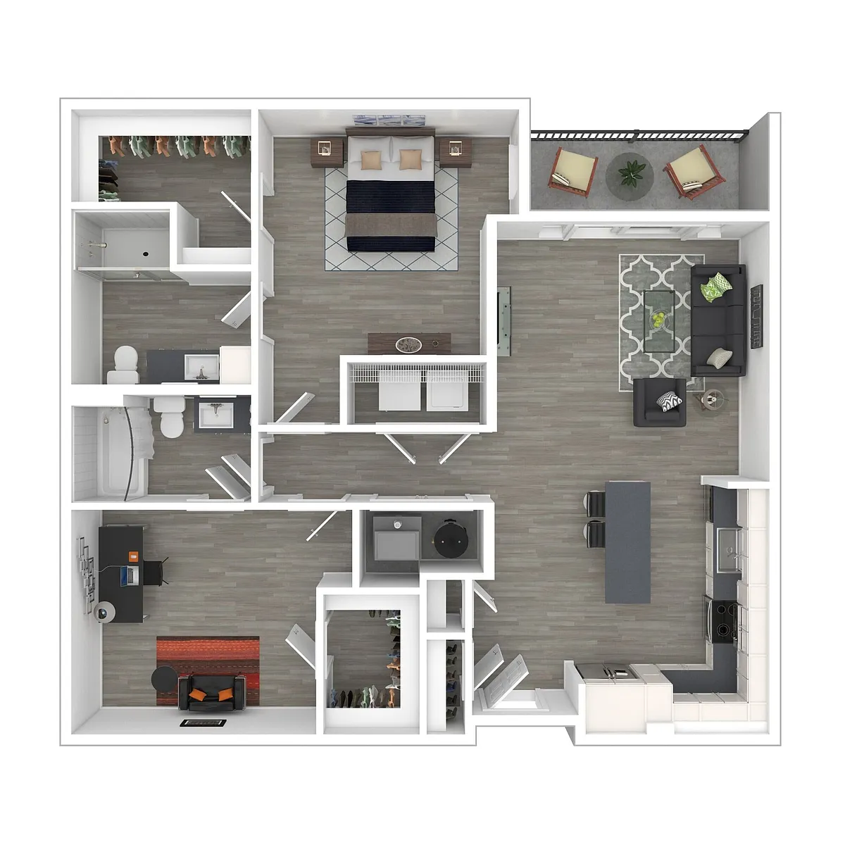 Floor plan 1B2 Den Ter