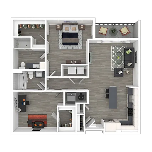 Floor plan 1B2 Den Ter