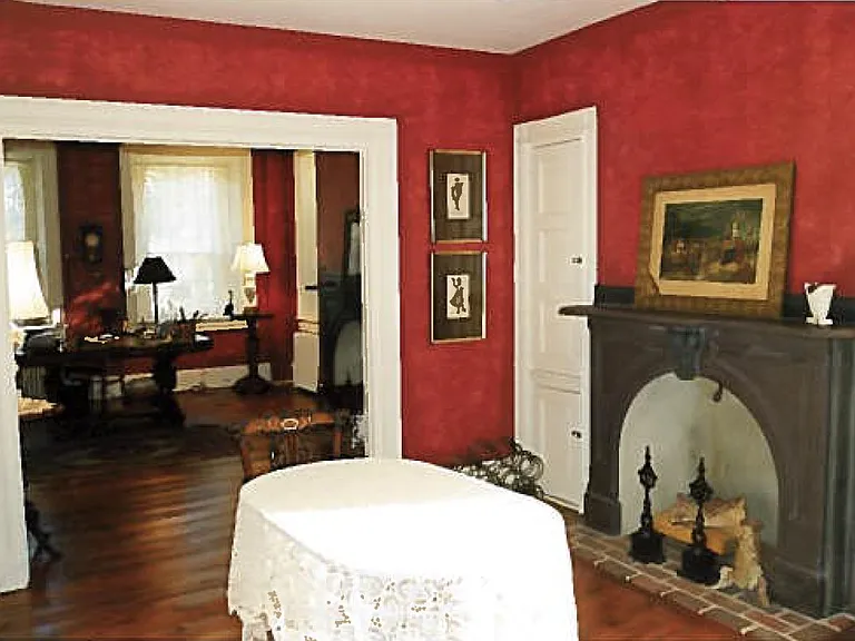 Dining room with hidden storage, colonial era appointments