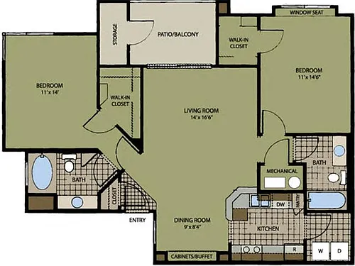 Floor plan B7