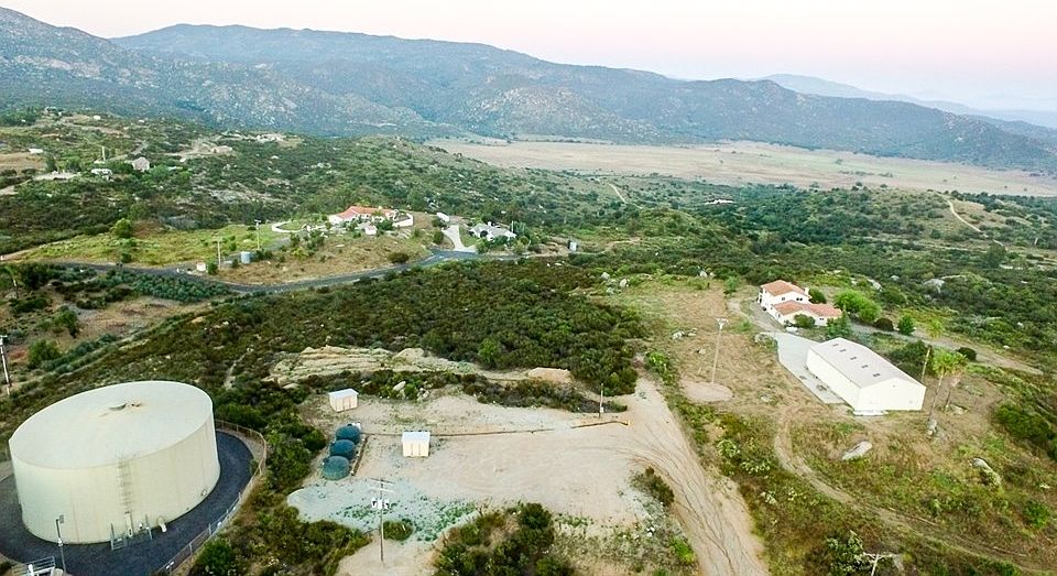 Distant valley is cow grazing Rancho Guejito view. Mountain Top is Pine Mountain.