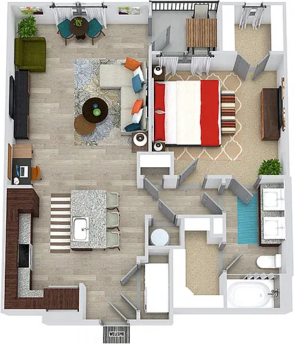 Floor plan Wright