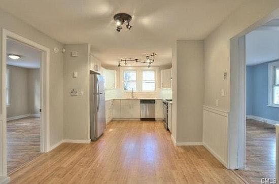 !st Floor Bedroom left- Kitchen/Dining center - Living room right