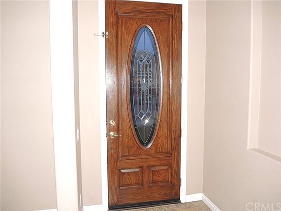 Beautiful wood front door.