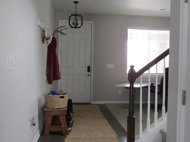 Front door with keypad lock