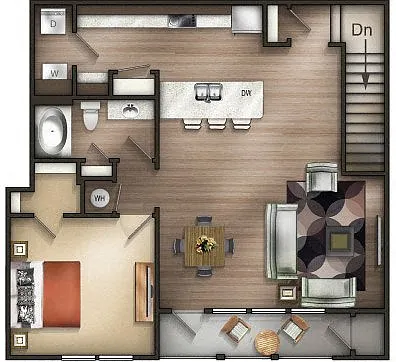 Floor plan A3Ug The Drake w/Garage