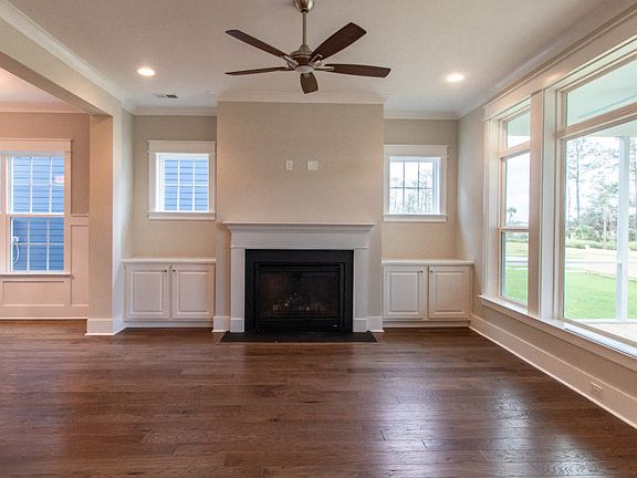 Living Room with Fireplace - Model Representation