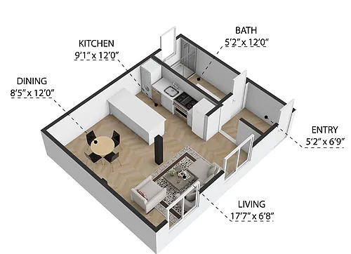 Floor plan Studio