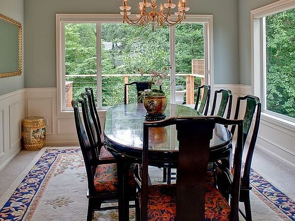 Dining Room with garden views.