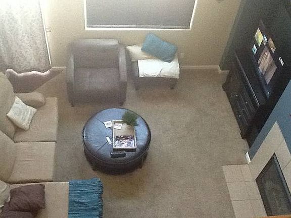 View of Living Room from Loft