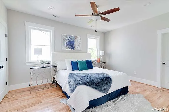 Upstairs, primary bedroom.