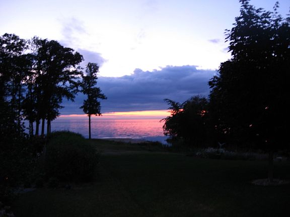 July sunset from our yard.