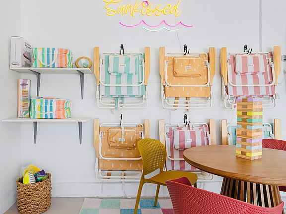 Pull up a seat in the game room _where even your beach gear is part of the decor! Grab one of the 6 beach chairs, 3 umbrellas, a beach wagon to haul your gear with ease, sand toys, a football, 2 coolers, and fun games for the perfect day on the sand!