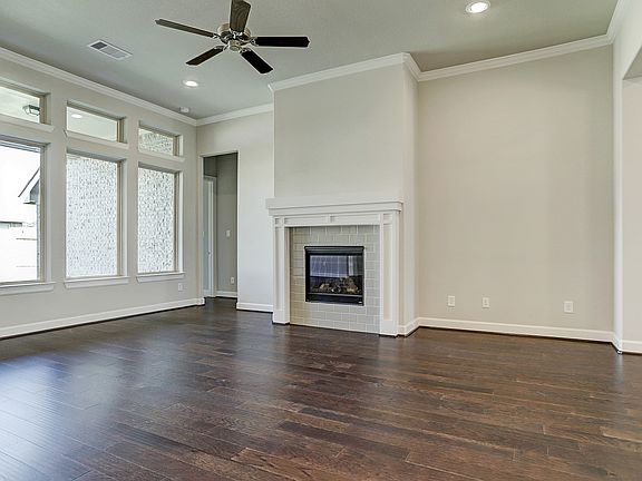 Charming fireplace in great room