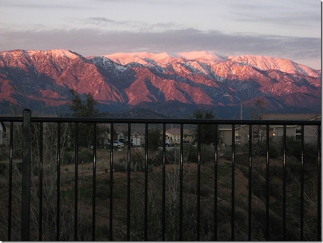 view at sunset