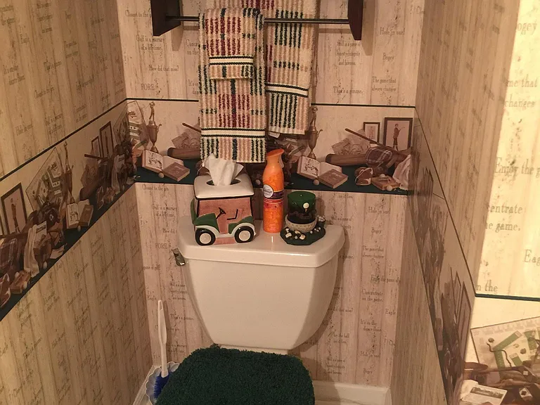 Lower Level Full Bathroom -
lower entertainment level.