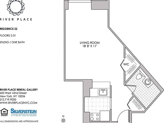 2nd image of 650 W 42nd St #3022