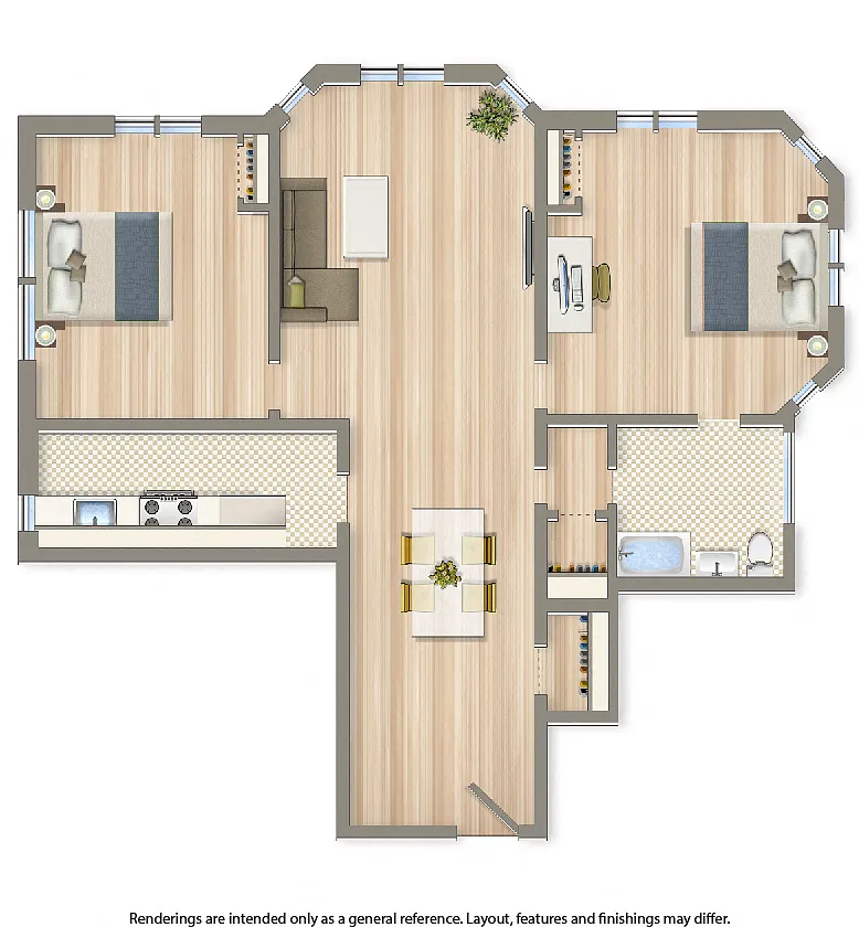 Floor plan Two Bedroom C