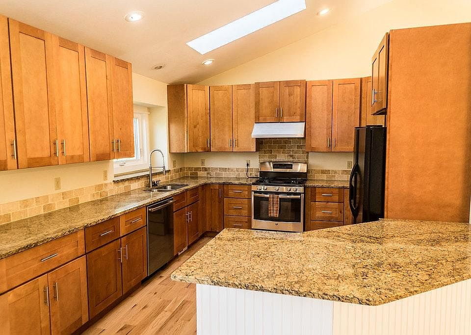 remodeled kitchen granite counters