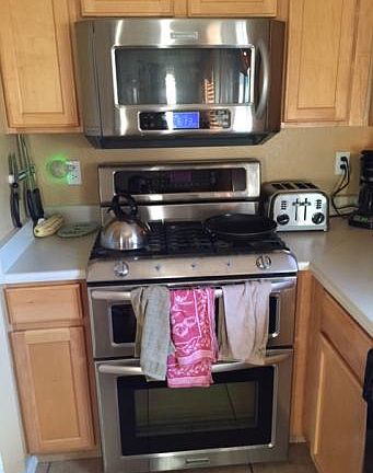 Stainless steel double oven
