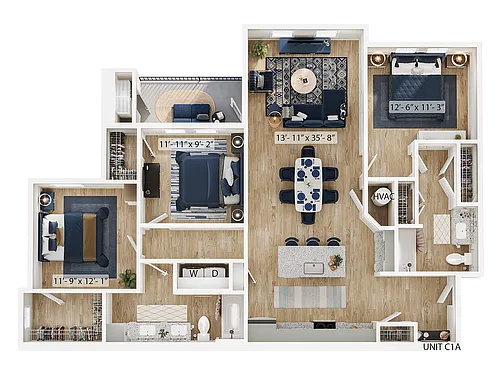 Floor plan C1-ADA