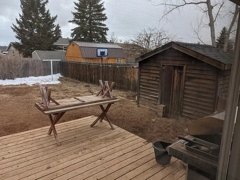 Back yard facing Southwest