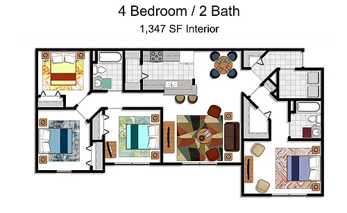 Floor plan 4X2