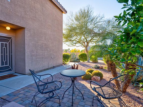 Sitting area outside of front entry