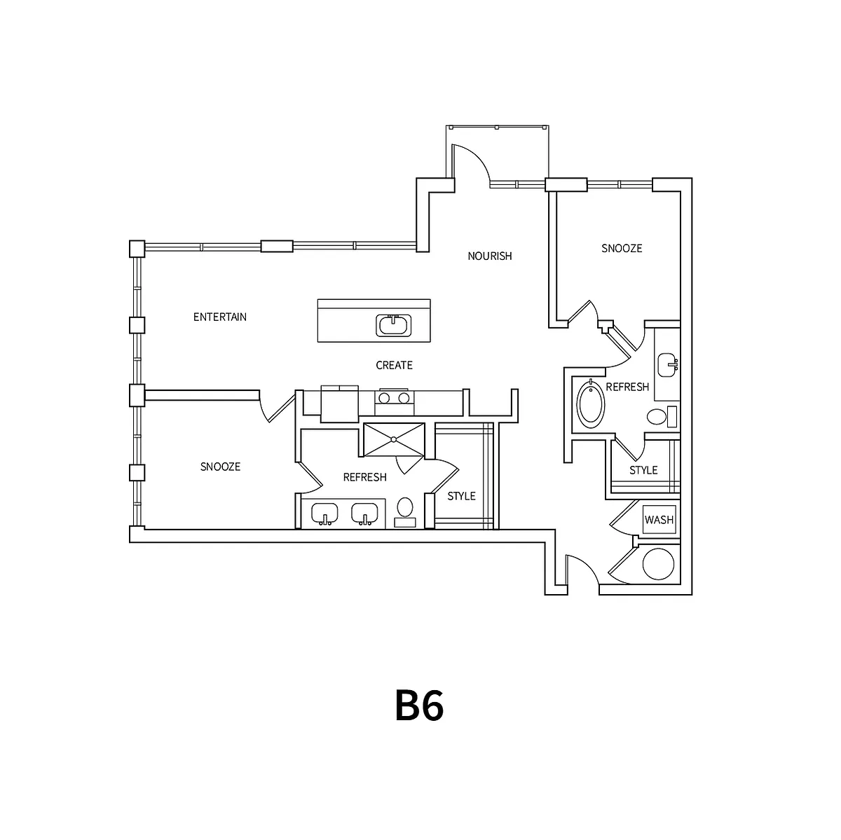 Floor plan B6