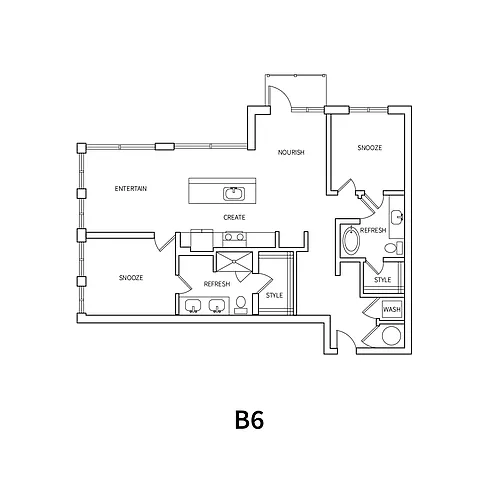 Floor plan B6