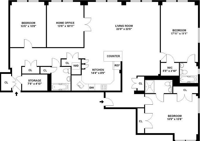 1st image of 50 W 72nd St #1714