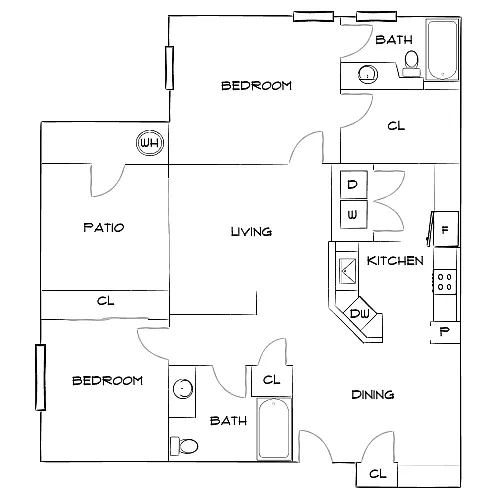 Floor plan Design 2B20 Premier