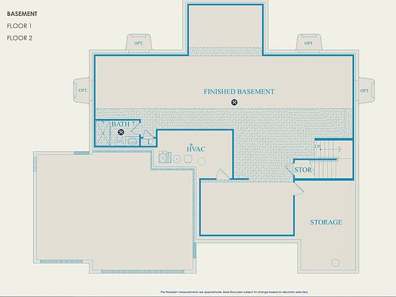 Deer Valley Floor Plan, Quick Move-In Home, Basement