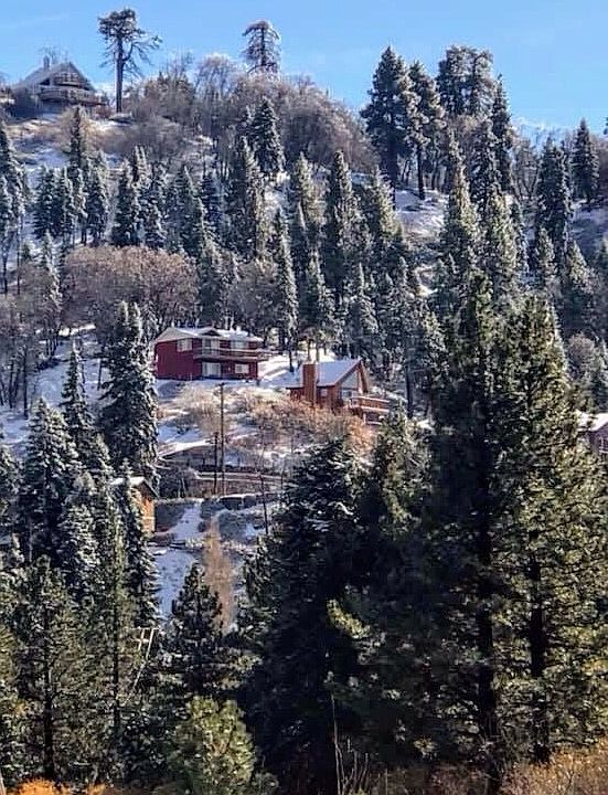 Red cabin after 1st snowfall