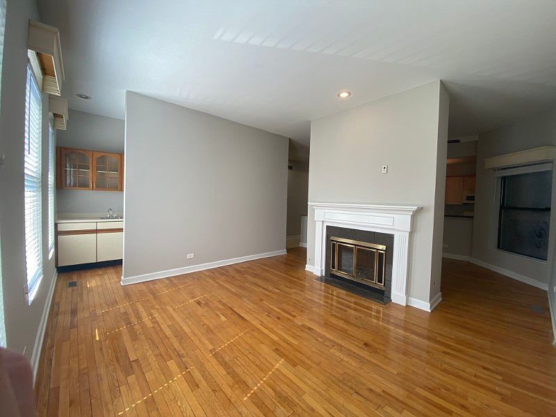 Gorgeous hardwood floors and a fireplace
